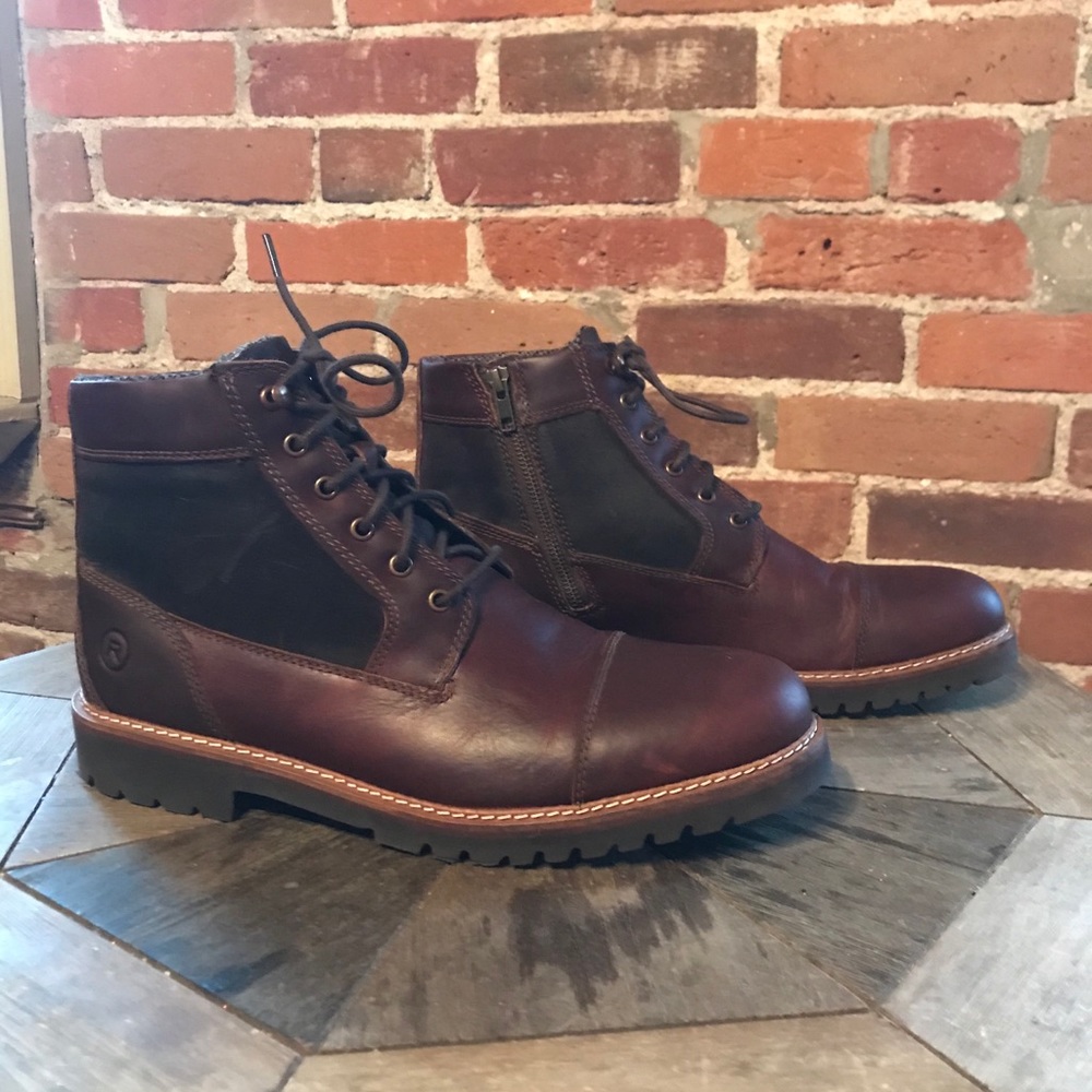 Rockport Brown Leather Boots. NEW WITHOUT TAGS